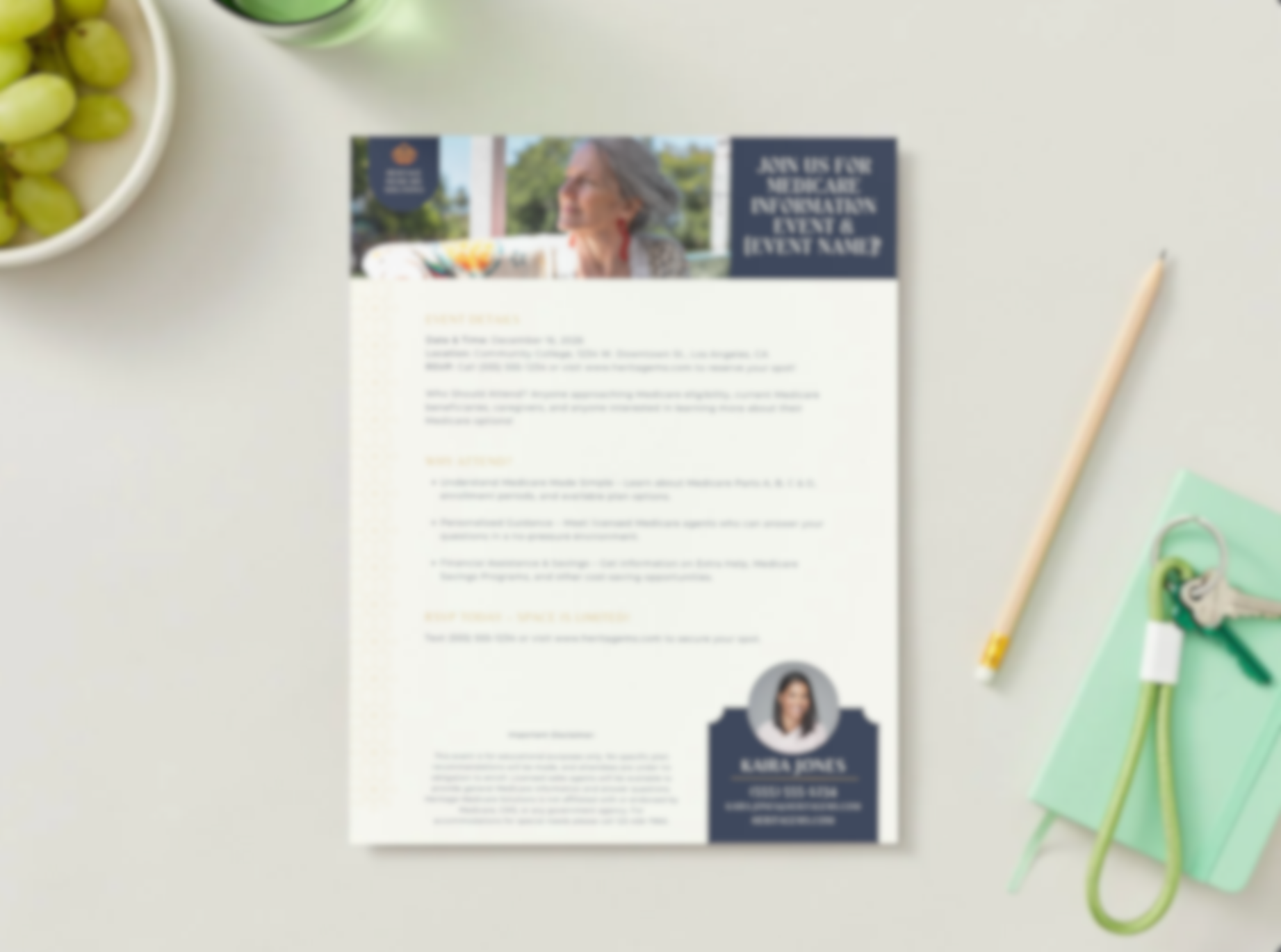 Medicare Educational Event Flyer - English