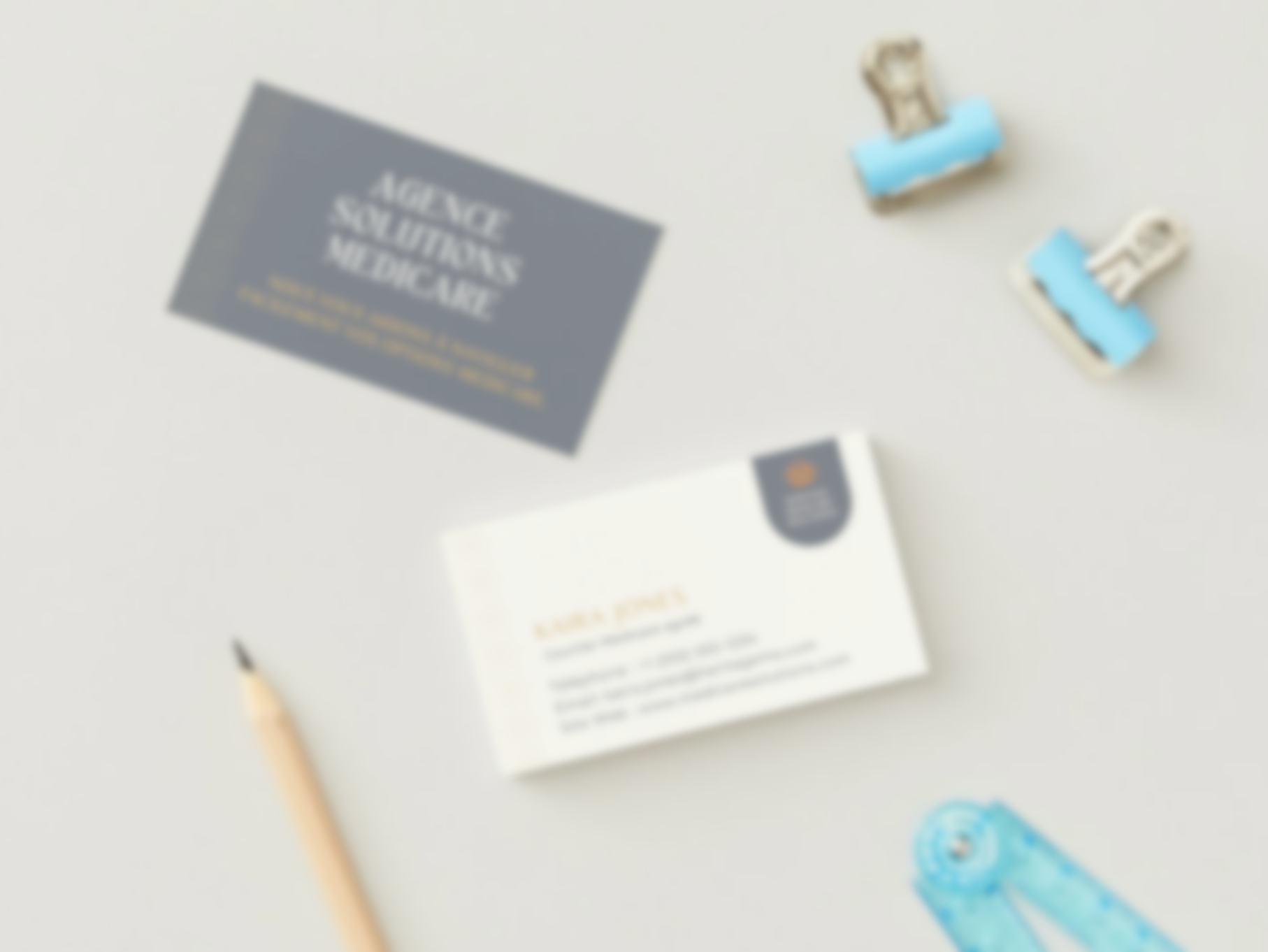 Business Card Template - French