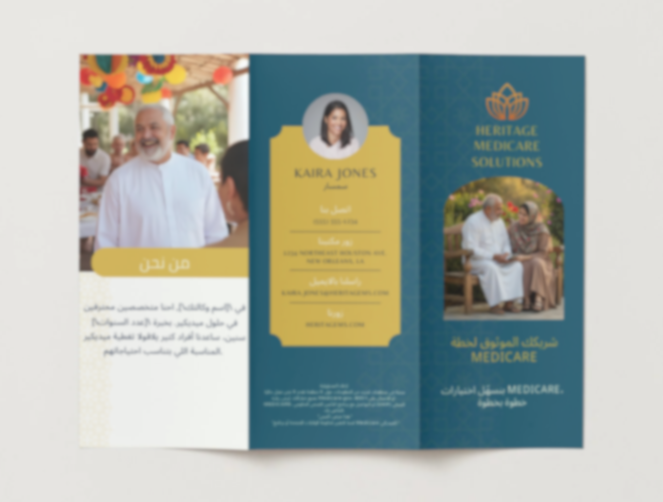 About the Agency Trifold - Arabic