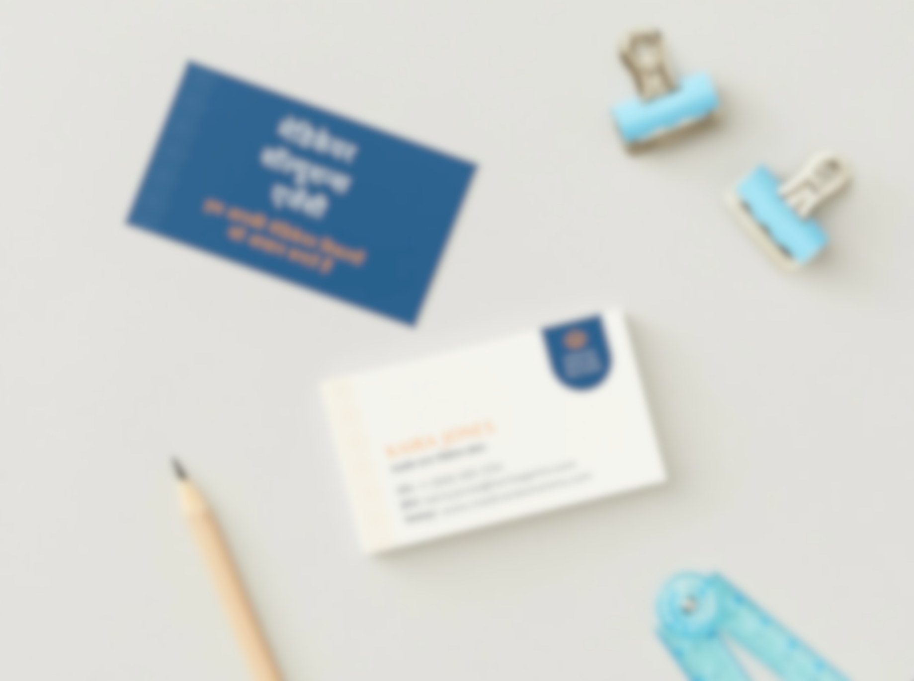 Business Card Template - Hindi