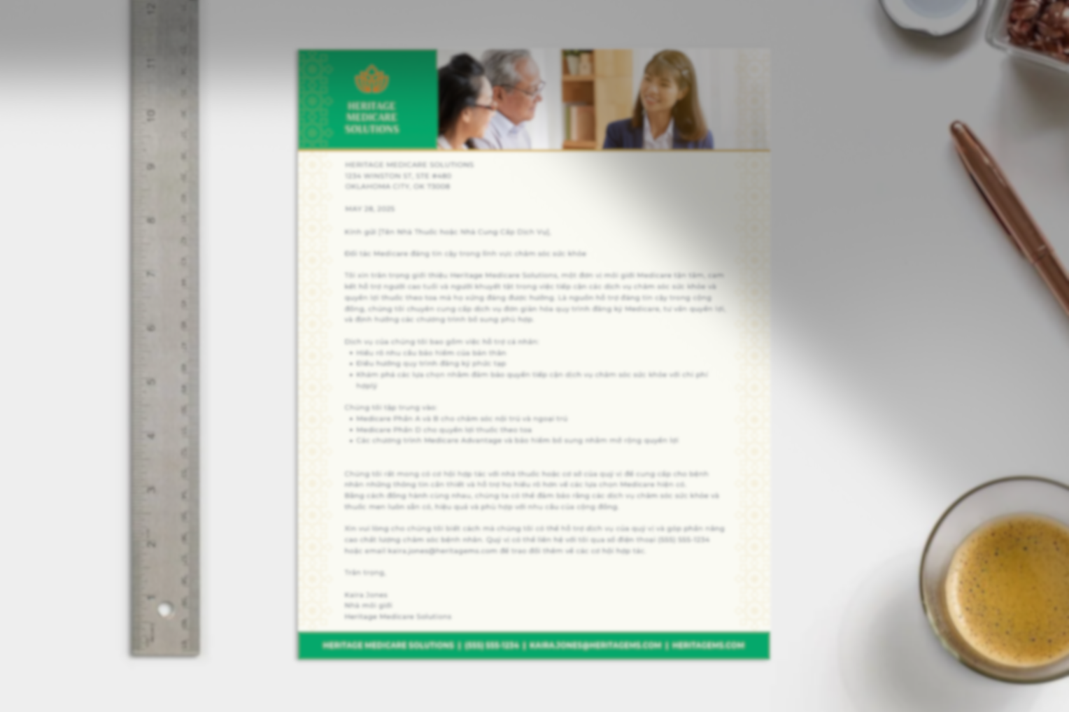 Letter to Healthcare - Vietnamese