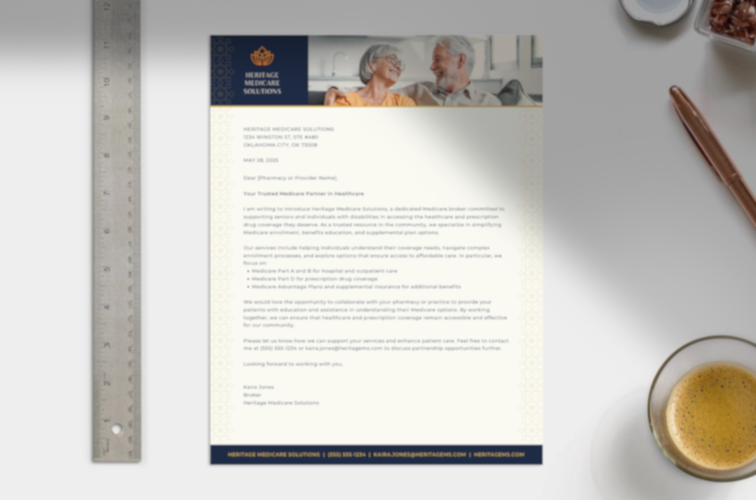 Letter to Healthcare - English