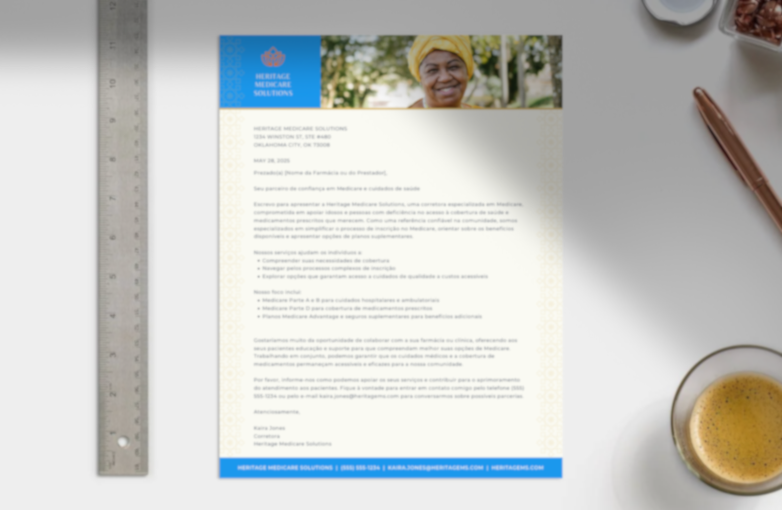 Letter to Healthcare - Portuguese