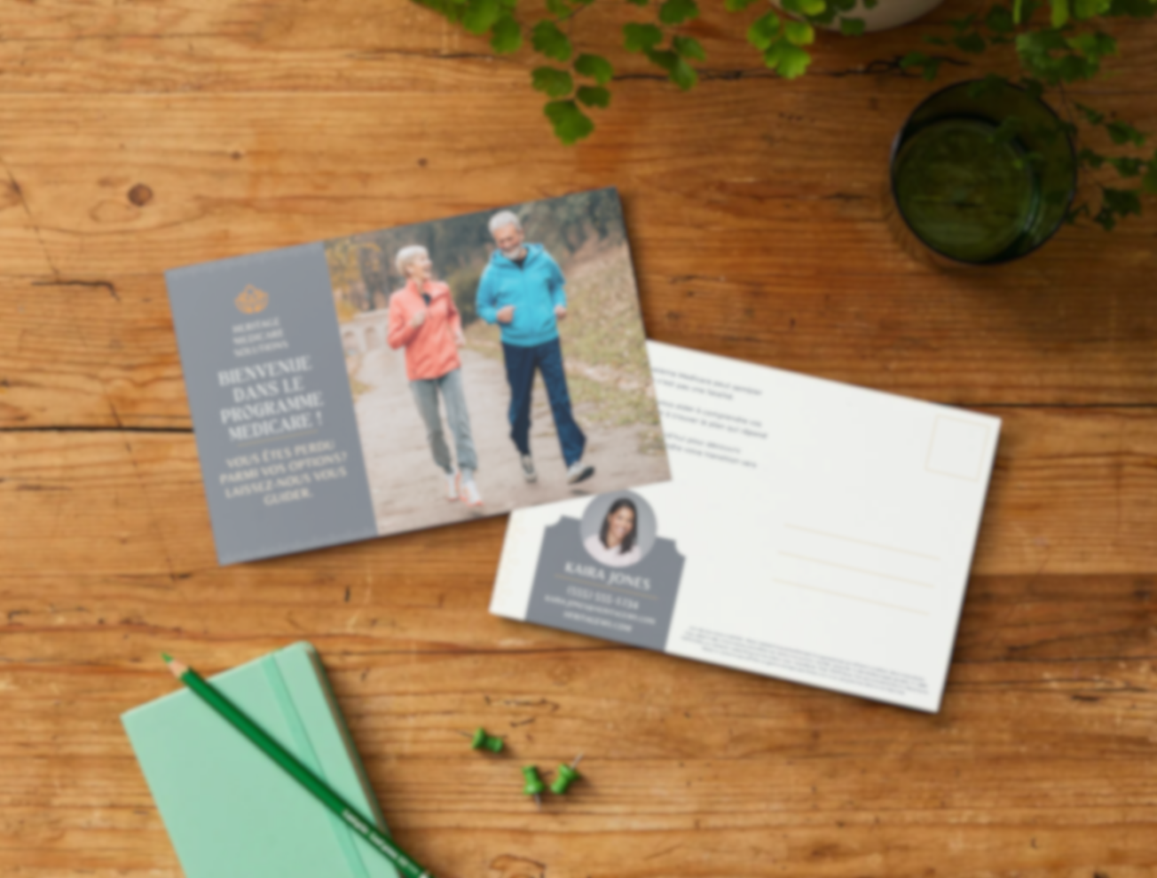 Turning 65 Welcome Mailer/Postcard - Russian