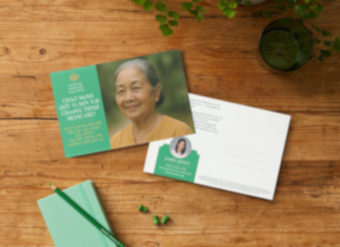 Turning 65 Welcome Mailer/Postcard - Vietnamese