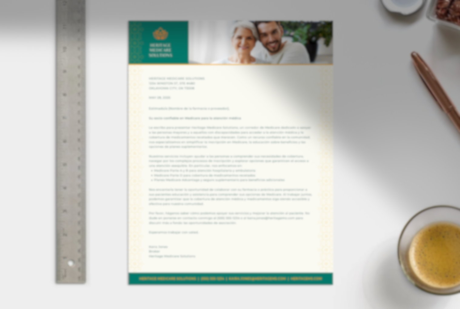 Letter to Healthcare - Spanish
