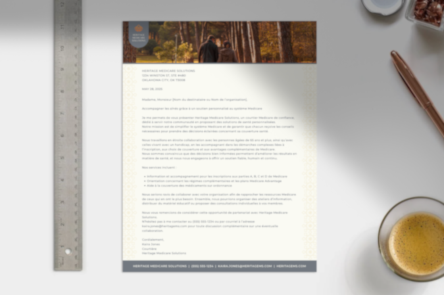 Letter to Community - French